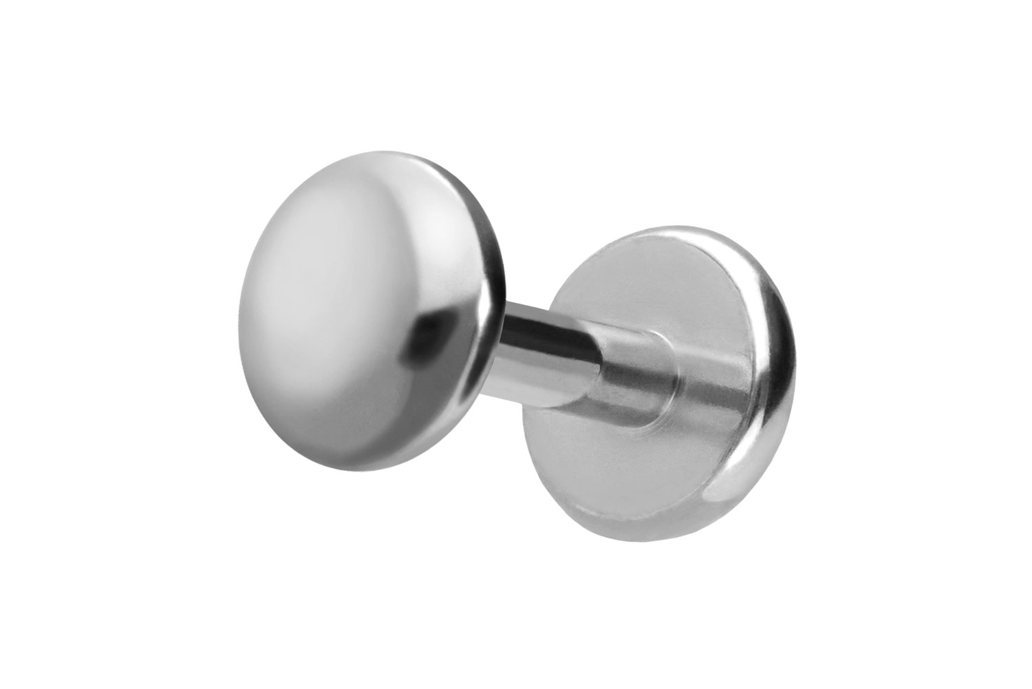 Titan Labret Piercing mit Push Fit DISC